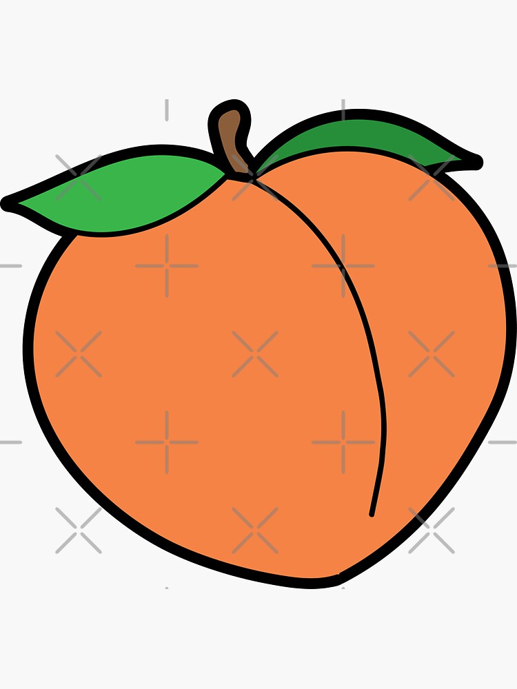 Peach pattern | Sticker