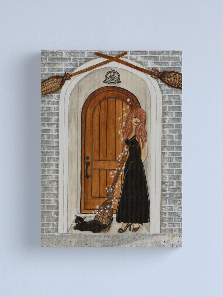 Thumbnail 1 of 3, Canvas Print, Out Of The Broom Closet designed and sold by CarolOchs.