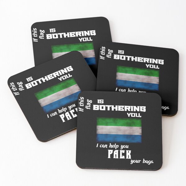 Item preview, Sierra Leonean flag - pack your bags designed and sold by 2Girls1Shirt.