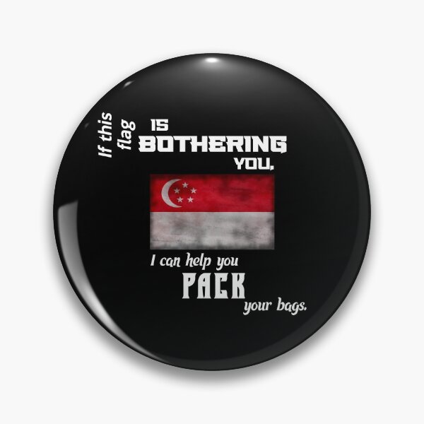 Artikelvorschau, Singapurische Flagge - pack deine Koffer entworfen und verkauft von 2Girls1Shirt.