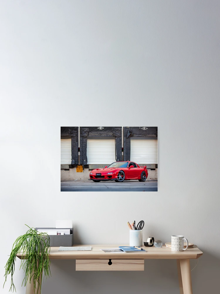 Thumbnail 2 of 3, Poster, Mazda RX7 designed and sold by timscribbles.