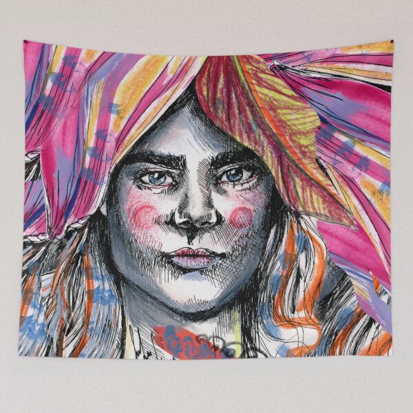 Item preview, Cara Delevingne Illustration by Susanne Margarete Lutz designed and sold by Susanne Margarete Lutz.