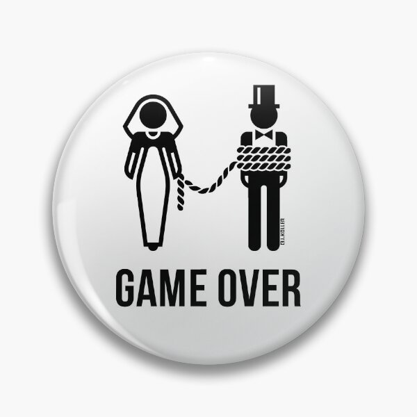 Item preview, Game Over On A Leash / Lead! (Groom / Stag Party / Wedding / Marriage / Black) designed and sold by MrFaulbaum.