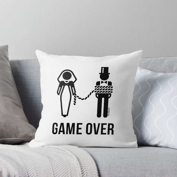 Item preview, Game Over On A Leash / Lead! (Groom / Stag Party / Wedding / Marriage / Black) designed and sold by MrFaulbaum.