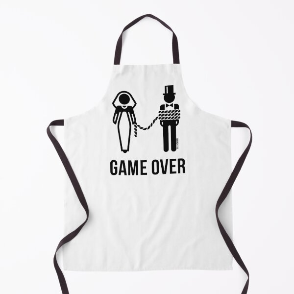 Item preview, Game Over On A Leash / Lead! (Groom / Stag Party / Wedding / Marriage / Black) designed and sold by MrFaulbaum.