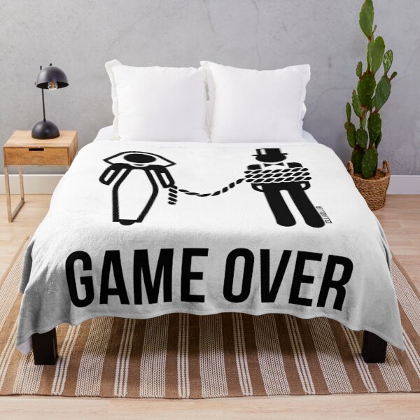 Item preview, Game Over On A Leash / Lead! (Groom / Stag Party / Wedding / Marriage / Black) designed and sold by MrFaulbaum.