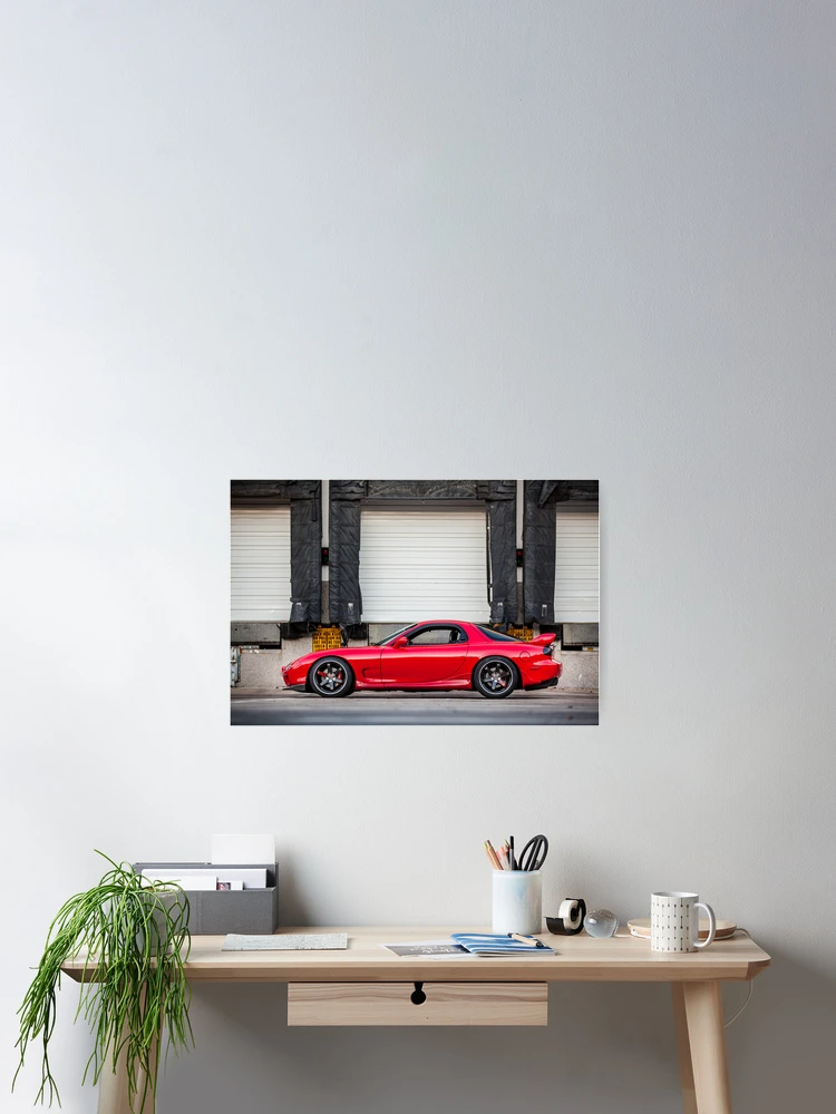 Thumbnail 2 of 3, Poster, Mazda RX7 designed and sold by timscribbles.