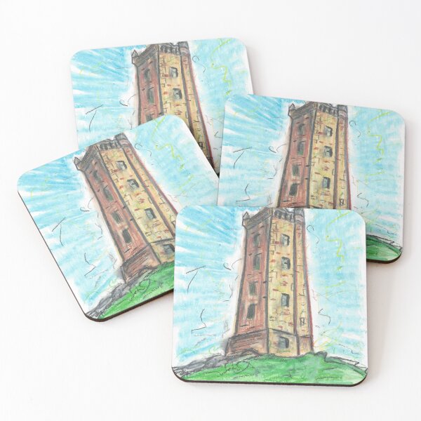 Item preview, Scrabo Tower Newtownards oil pastel drawing designed and sold by DebTheZeb.