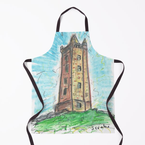 Item preview, Scrabo Tower Newtownards oil pastel drawing designed and sold by DebTheZeb.