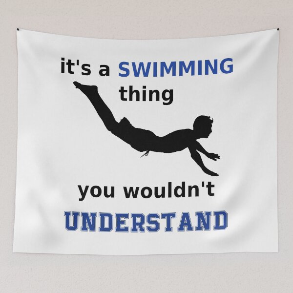 Item preview, its a swimming thing you wouldnt understand for swimmers, swimming lovers black  designed and sold by mikrocosmox.