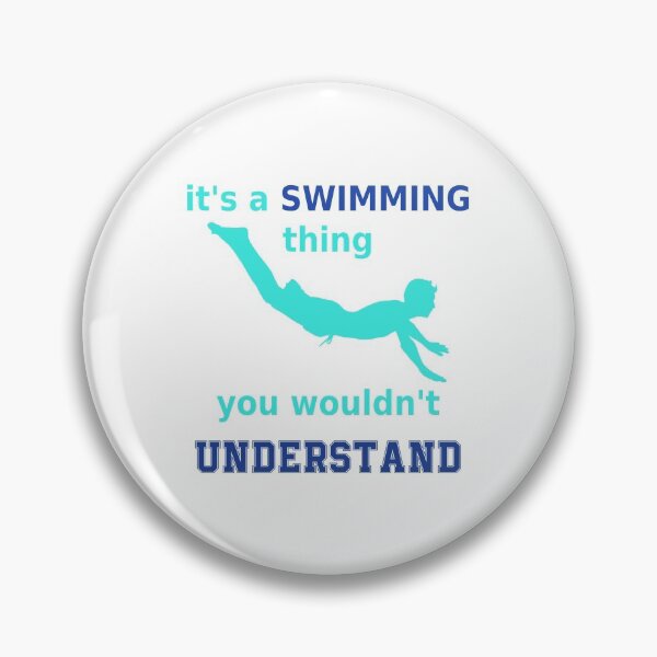 Item preview, its a swimming thing you wouldnt understand for swimmers, swimming lovers blue designed and sold by mikrocosmox.