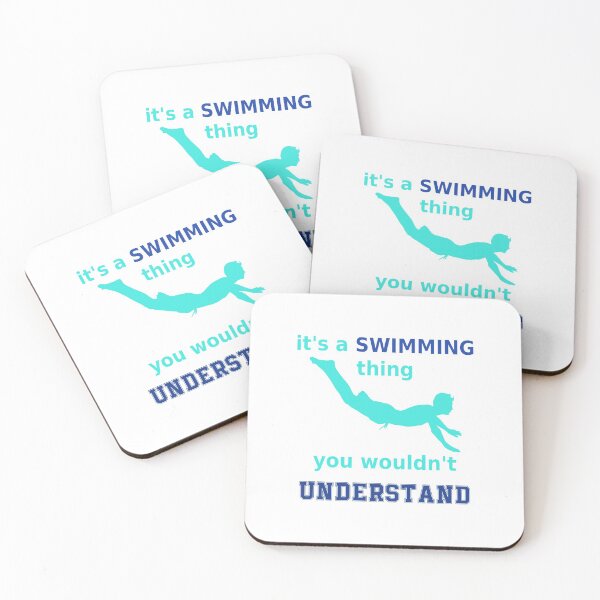 Item preview, its a swimming thing you wouldnt understand for swimmers, swimming lovers blue designed and sold by mikrocosmox.