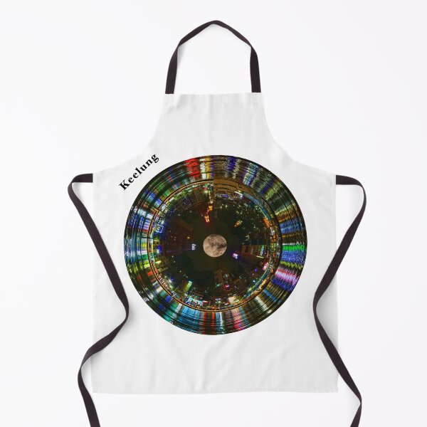 Item preview, Keelung Circular Cityscape - Night Circular Skyline of Keelung Harbor designed and sold by Warren Paul Harris.