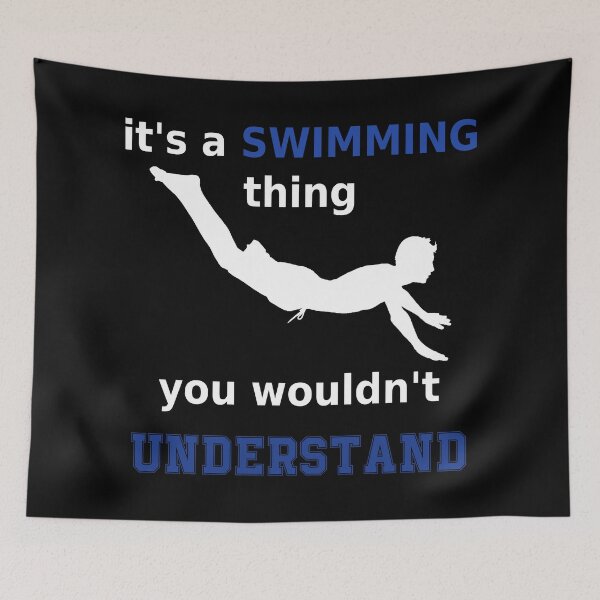 Item preview, its a swimming thing you wouldnt understand for swimmers, swimming lovers white designed and sold by mikrocosmox.