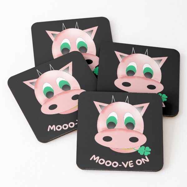 Item preview, Mooo-ve On Cute Cow Funny designed and sold by Cuddlythopia.