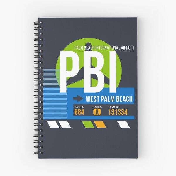 Item preview, West Palm Beach, Florida (PBI) Airport Code Baggage Tag designed and sold by SLAG-Creative.