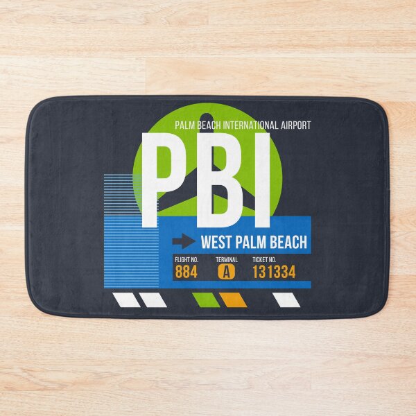 Item preview, West Palm Beach, Florida (PBI) Airport Code Baggage Tag designed and sold by SLAG-Creative.