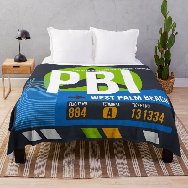 Item preview, West Palm Beach, Florida (PBI) Airport Code Baggage Tag designed and sold by SLAG-Creative.