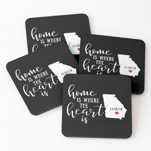 Item preview, Georgia, Home Is Where the Heart Is, Home State designed and sold by ladylaughprints.