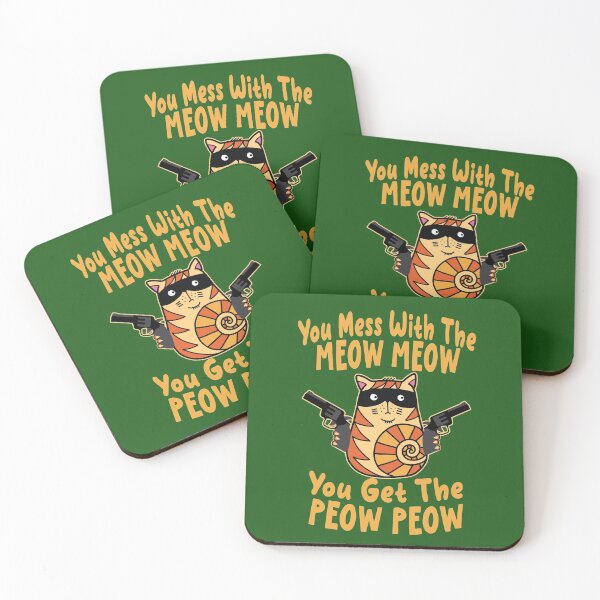 Item preview, You Mess With The Meow Meow You Get This Peow Peow designed and sold by samah82.
