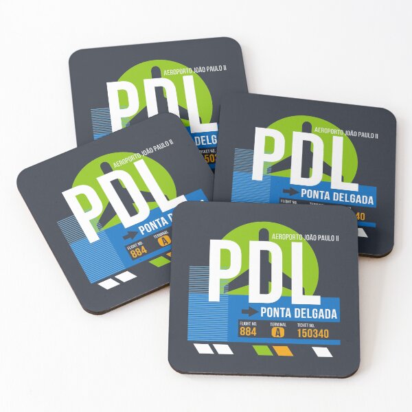 Item preview, Ponta Delgada, Azores (PDL) Airport Code Baggage Tag designed and sold by SLAG-Creative.