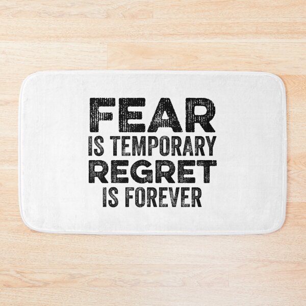Item preview, Fear Is Temporary, Regret Is Forever designed and sold by WolfSpiritCo.