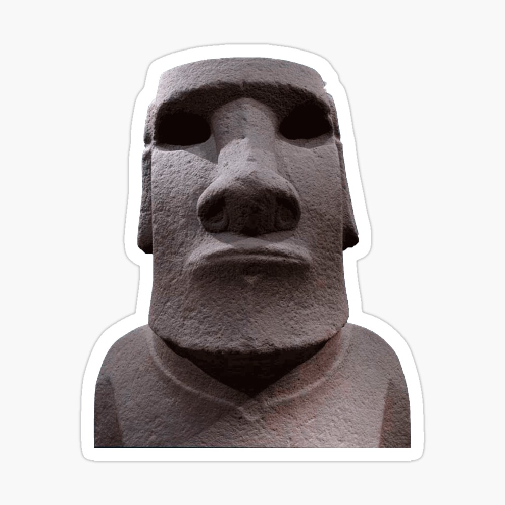 Created a poster about the Moyai (Moai) emoji for some fun and layout  practice. : r/Posters