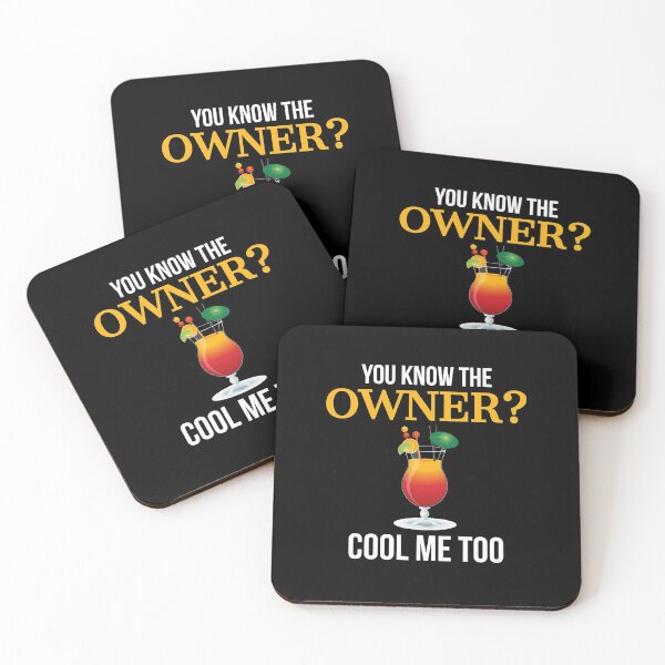 Item preview, I Know The Owner Too Funny Bartender designed and sold by Luna1Shop.