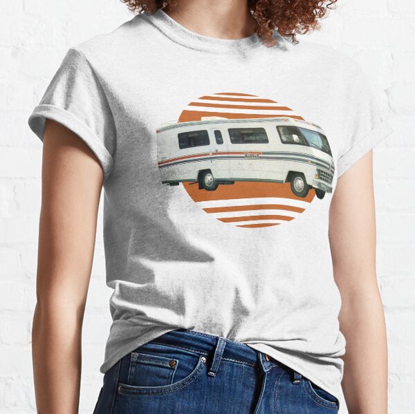 Vintage RV Travel Retro Orange Motorhome Travelling Classic T-Shirt