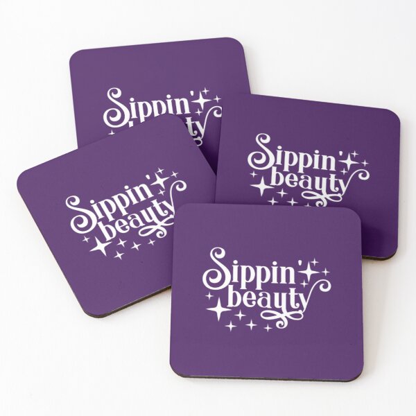 Item preview, Sippin Beauty funny drinking purple designed and sold by MinimalSketches.