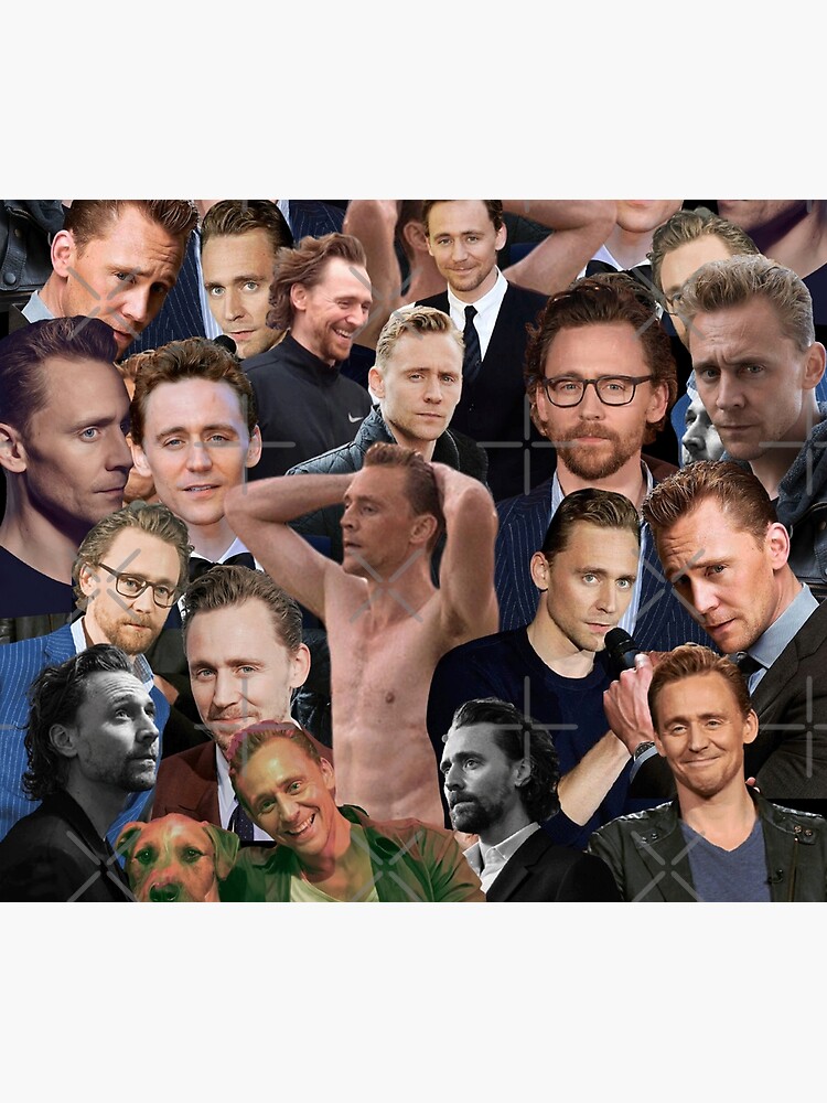 "Tom Hiddleston photo collage " Throw Blanket for Sale by mahmoudrakha