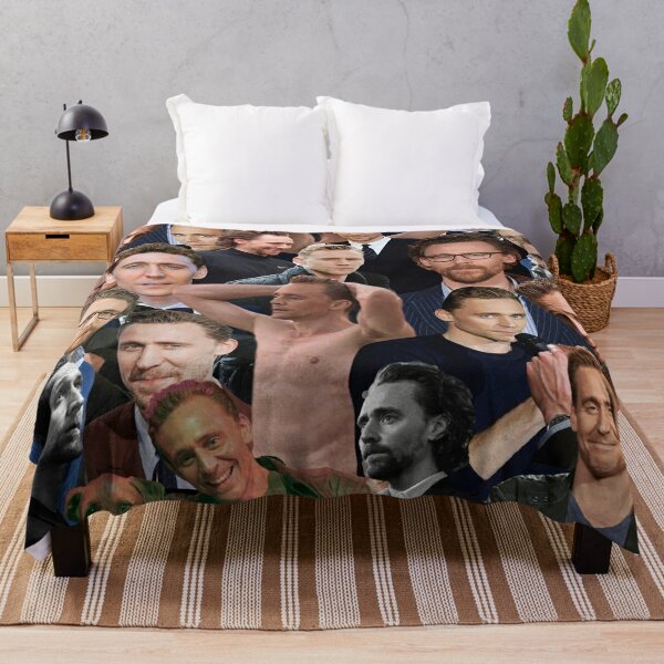 Tom Hiddleston Collage Plaid Actor Soft Plush Blanket,Flannel