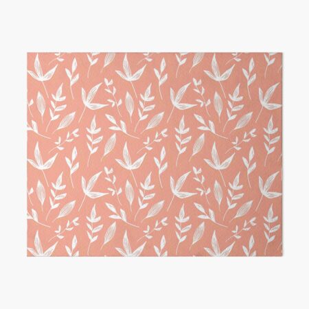 Item preview, Pastel Peach Leaves Pattern designed and sold by Dream Big! by E. H..