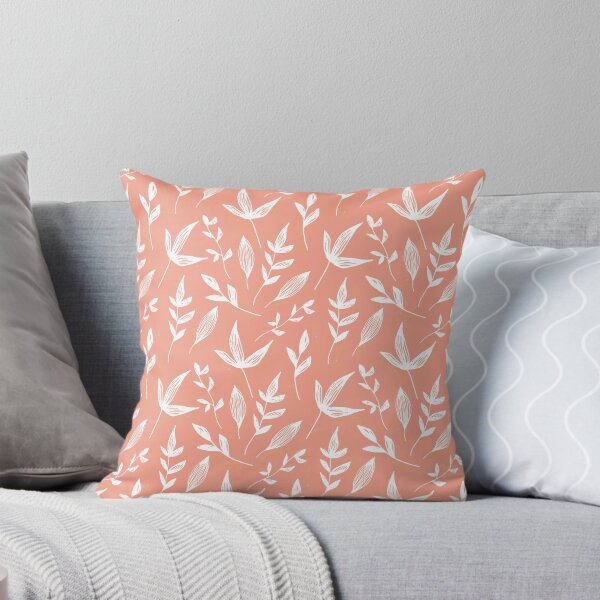 Item preview, Pastel Peach Leaves Pattern designed and sold by Dream Big! by E. H..