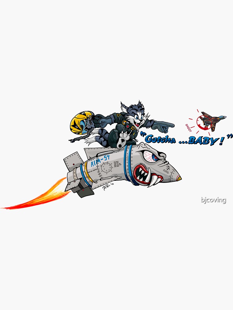 F-14 Tomcat 'Gotcha Baby Illustration by bjcoving