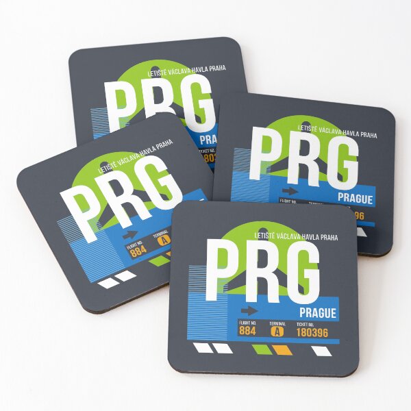Item preview, Prague, Czech Republic (PRG) Airport Code Baggage Tag designed and sold by SLAG-Creative.