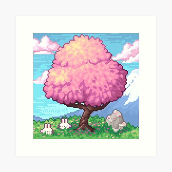Impressions artistiques sur le thème Pixel Sakura
