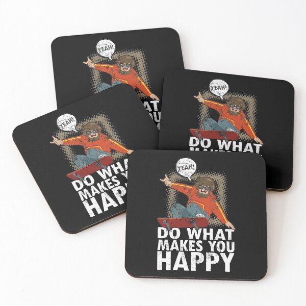 Item preview, Skateboarder Skateboard Quote Cool Skater Do what makes you happy designed and sold by FalkDania.