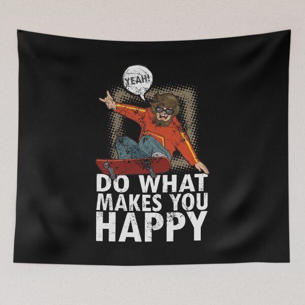 Item preview, Skateboarder Skateboard Quote Cool Skater Do what makes you happy designed and sold by FalkDania.