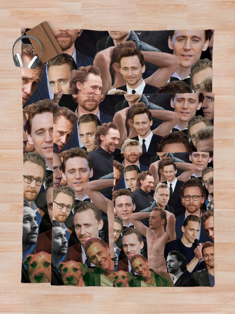 "Tom Hiddleston photo collage" Throw Blanket by mahmoudrakha Redbubble