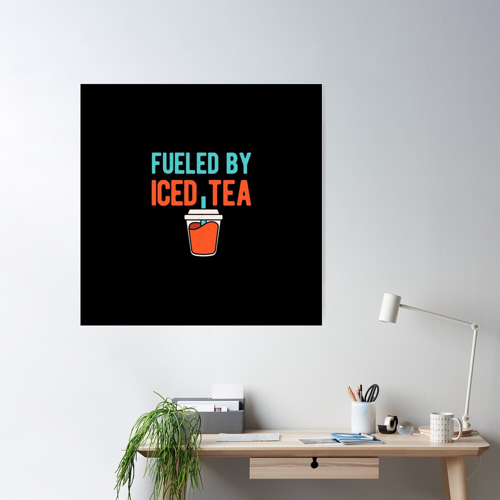 Funny Gift Iced Tea Time Y'all Poster by Jeff Creation - Fine Art