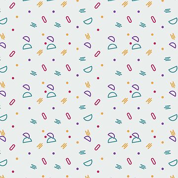 Artwork thumbnail, Fun Colorful Party Confetti Pattern by Dream Big! by E. H.