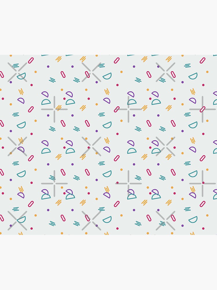 Thumbnail 3 of 3, Sticker, Fun Colorful Party Confetti Pattern designed and sold by DesignsbyEH.