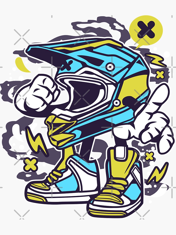 Motocross best sale helmet stickers