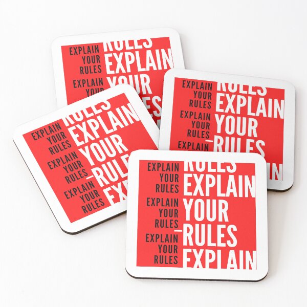 Item preview, explain your rules (red) designed and sold by unclejab.