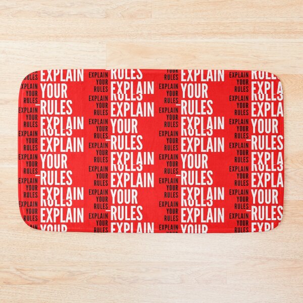 Item preview, explain your rules (red) designed and sold by unclejab.