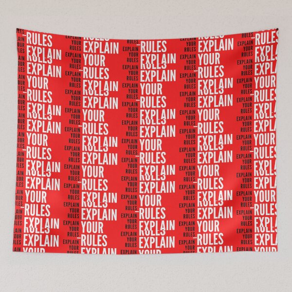 Item preview, explain your rules (red) designed and sold by unclejab.