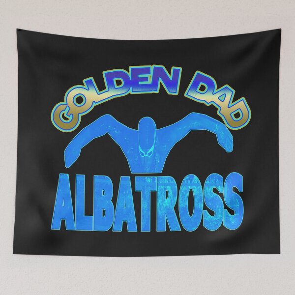 Item preview, GOLDEN DAD ALBATROSS - FUNNY DAD BUTTERFLY SWIMMER  designed and sold by Ralek.