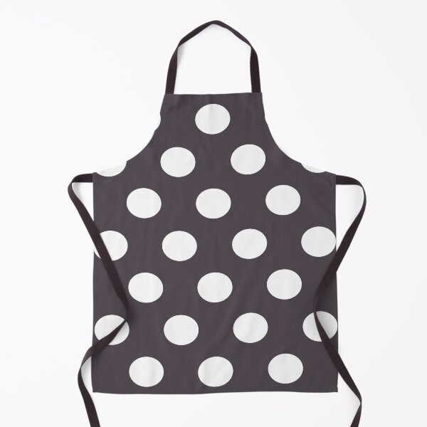 Item preview, Large WHITE and CHARCOAL GREY POLKA DOTS designed and sold by RachelMacht.