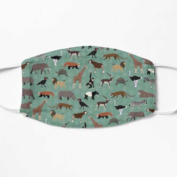 Teeny Tiny Zoo Flat Mask